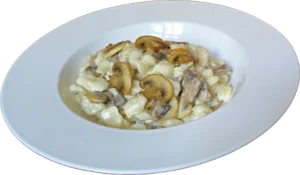 halušky s žampiony